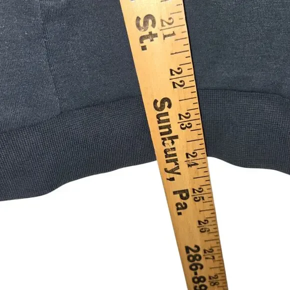 Apple Store Employee Full Zip Bomber Jacket Navy Blue White Logo Mens Medium - Picture 2 of 8